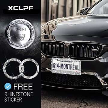 Sparkly Bling License Plate Frame for Women | Unique Gift