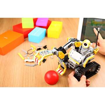 UBTECH JIMU Robot Builderbots Kit - App Enabled Stem Learning Robotic Building Block Kit (2017)
