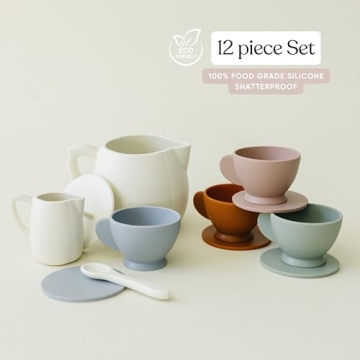Durable Silicone Tea Play Set for Kids 3-6 Years