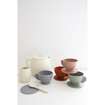 Durable Silicone Tea Play Set for Kids 3-6 Years
