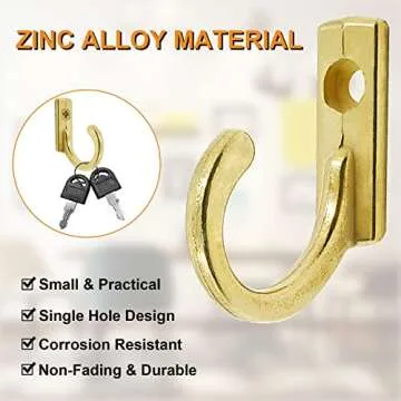Auvotuis 100Pcs Wall Mounted Hooks for Keys & Cups