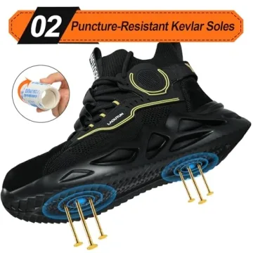 LAoutun Steel Toe Safety Work Sneakers for All