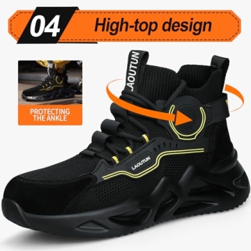 LAoutun Steel Toe Safety Work Sneakers for All