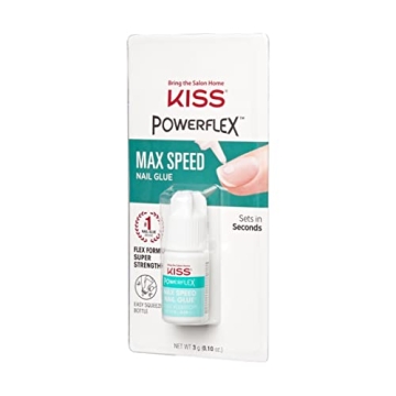 KISS PowerFlex Nail Glue - Fast Drying & Superior Strength