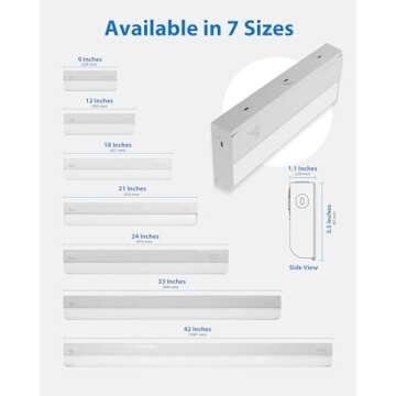 Nicor 21” Dimmable LED Under Cabinet Light - 2700K-5000K