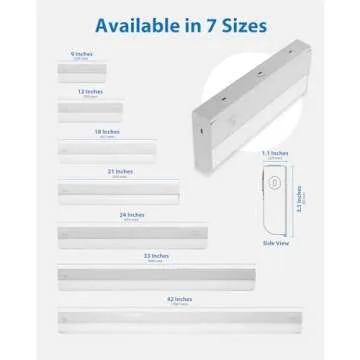Nicor 21” Dimmable LED Under Cabinet Light - 2700K-5000K