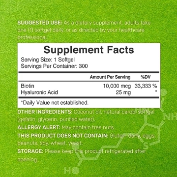 Biotin & Hyaluronic Acid Supplement for Healthy Skin and Hair