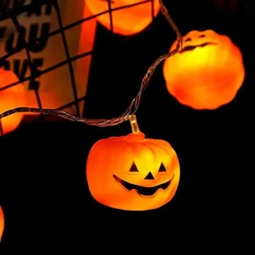 MILEXING Halloween LED Pumpkin String Lights for Festive Decor