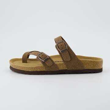 Comfortable CUSHIONAIRE Luna Cork Footbed Women's Sandals
