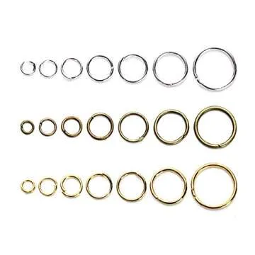 1450PCS Assorted Sizes Metal Jump Rings for Jewelry Making