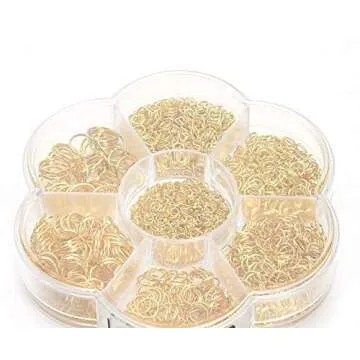 1450PCS Assorted Sizes Metal Jump Rings for Jewelry Making