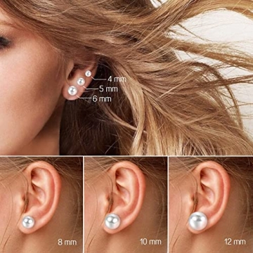 Charisma Hypoallergenic Pearl Stud Earrings Set for All