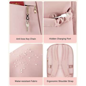 Stylish LIGHT FLIGHT Laptop Backpack for Women