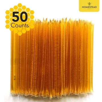 Homestead Honey Sticks - 50 Pack for Tea & Snacks