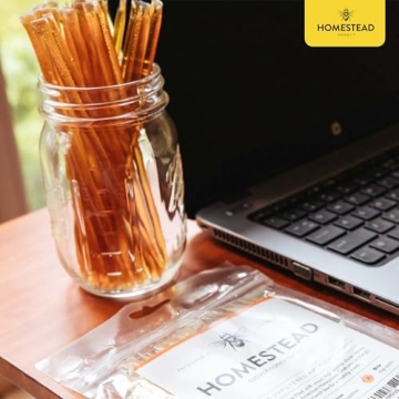 Homestead Honey Sticks - 50 Pack for Tea & Snacks