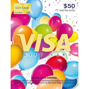 Visa $50 Balloons Gift Card - Flexible and Fun Gift Option