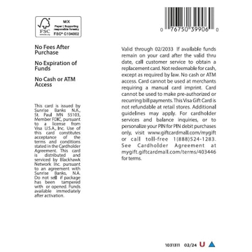 Buy Visa $50 Balloons Gift Card with Easy Access