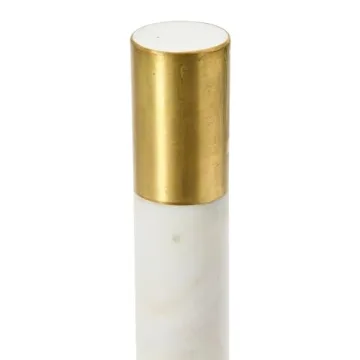 Marble Paper Towel Holder with Brass Accent | Bloomingville