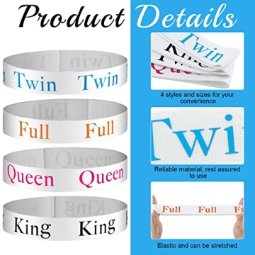 Oudain Bed Sheet Organizer Bands for Simple Closet Organization