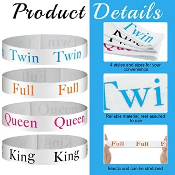 Oudain Bed Sheet Organizer Bands for Simple Closet Organization