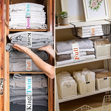 Oudain Bed Sheet Organizer Bands for Simple Closet Organization