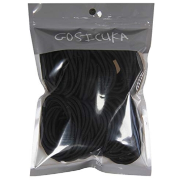 GOSICUKA 120 pcs Black Hair Elastic for Thick Hair