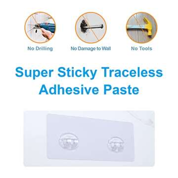 AmazerBath Corner Shower Caddy with Hooks, Adhesive Shower Shelf Stainless Steel, Shower Organizer Wall Mounted for Bathroom, Kitchen, Toilet, Chrome, 2 Pack