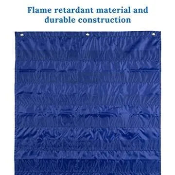 Carson Dellosa 25" x 35" Deluxe Calendar Pocket Chart, Monthly Calendar Pocket Chart for Classroom with Day, Week, Holiday Cards and Storage Pouches and More