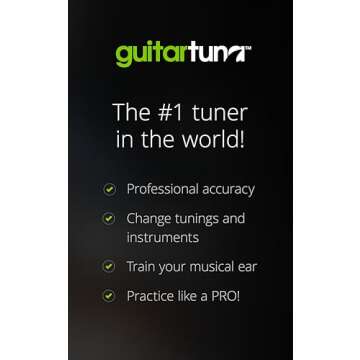 Guitar Tuner - Guitar Tuna – The Ultimate Free Tuner for Guitar, Bass and Ukulele with Chord tab game and Metronome