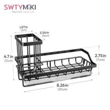 SWTYMIKI Sink Caddy - Stylish Kitchen Organizer