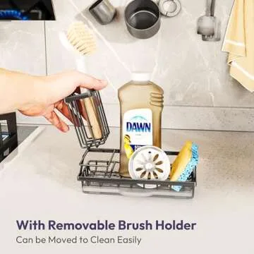 SWTYMIKI Sink Caddy - Stylish Kitchen Organizer