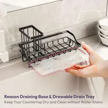 SWTYMIKI Sink Caddy - Stylish Kitchen Organizer