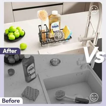 SWTYMIKI Sink Caddy - Stylish Kitchen Organizer