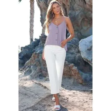Stylish BLENCOT Camisole Tops for Women - Summer V Neck