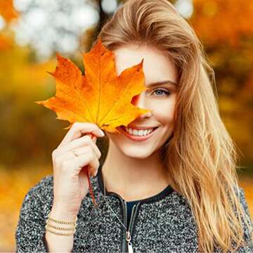 Idealcoldbrew 5 Pack Gold Beaded Bracelets, 14K Gold Plated Stretchable Elastic Bead Ball Bracelet, Inspirational Fashion Stacking Anklet Cuff Jewelry Set for Women Men Teen