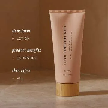 Lux Unfiltered Self Tanning Cream - Hydration & Glow