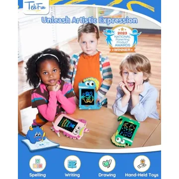 TEKFUN NanoDoodle Gifts for Girls, 4.5in Doodle Board Portable Travel Car Toys Drawing Tablet for Girl, Unicorn Christmas Birthday Girl Toys for Ages 3 4 5 6 7 8 9