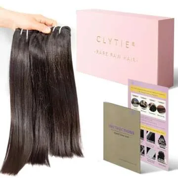 Last 5 Years Raw Light Yaki Straight Relaxed Straight Human Hair 3 Bundles Natrual Coarse Yaki Kinky Straight One Donor Virgin Hair Weave For Black Women (14" 16" 18")