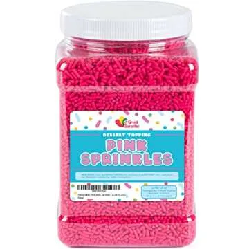 Bulk Pink Sprinkles for Cakes and Ice Cream