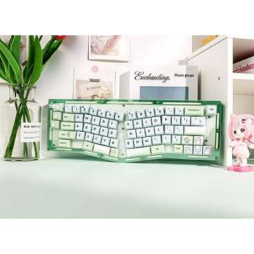 EPOMAKER Alice’s Adventure 156 Keys Cherry Profile PBT Dye Sublimation Keycaps Set for Mechanical Gaming Keyboard, Compatible with Cherry Gateron Kailh Otemu MX Structure