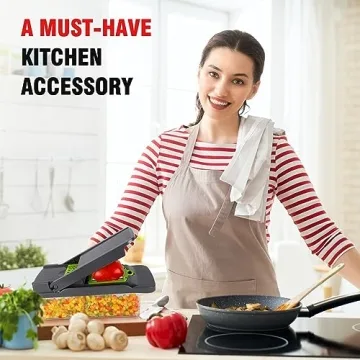 12-in-1 Multifunctional Vegetable Chopper with 8 Blades