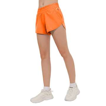 Aurefin 4'' Quick Dry Women's Running Shorts with Pocket