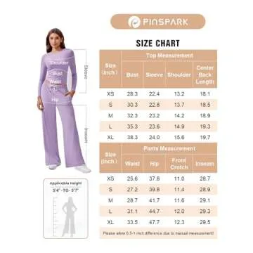 Stylish PINSPARK Women’s Two Piece Lounge Set Lightweight and Comfortable