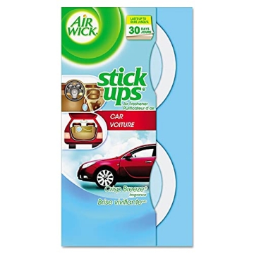 Air Wick Stick Ups Crisp Breeze Car Air Freshener, 2ct