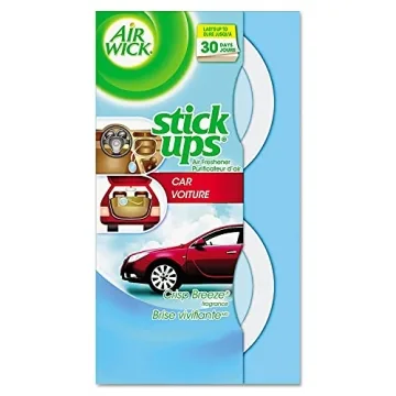 Air Wick Stick Ups Crisp Breeze Car Air Freshener, 2ct