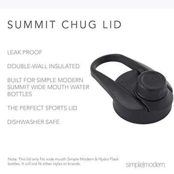 Simple Modern Summit Water Bottle Lid Pack of 3 - Insulated and Versatile