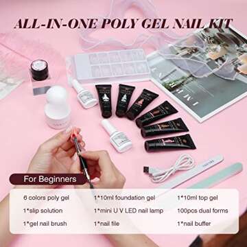 Saviland Poly Gel Nail Kit – Complete DIY Manicure Set