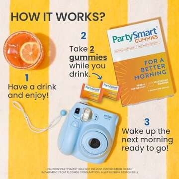 Himalaya PartySmart Gummies - Better Morning After Drinking