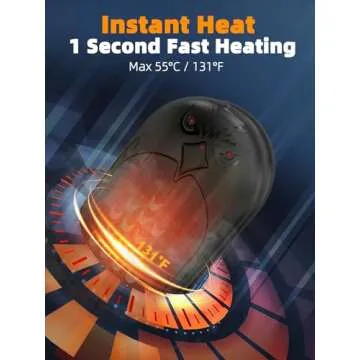 Hand Warmers Rechargeable, ITSHINY 6000mAh 2-in-1 Electric Portable Pocket Heater, 2 Pack 3 Levels Heat Therapy Perfect for Outdoors, Hunting, Golf, Snow Sports, Camping, Warm Gifts - Black