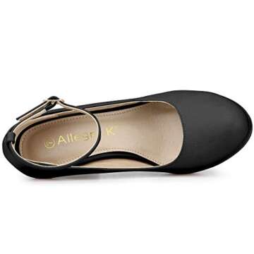 Allegra K Stiletto Heels Ankle Strap Pumps for Women